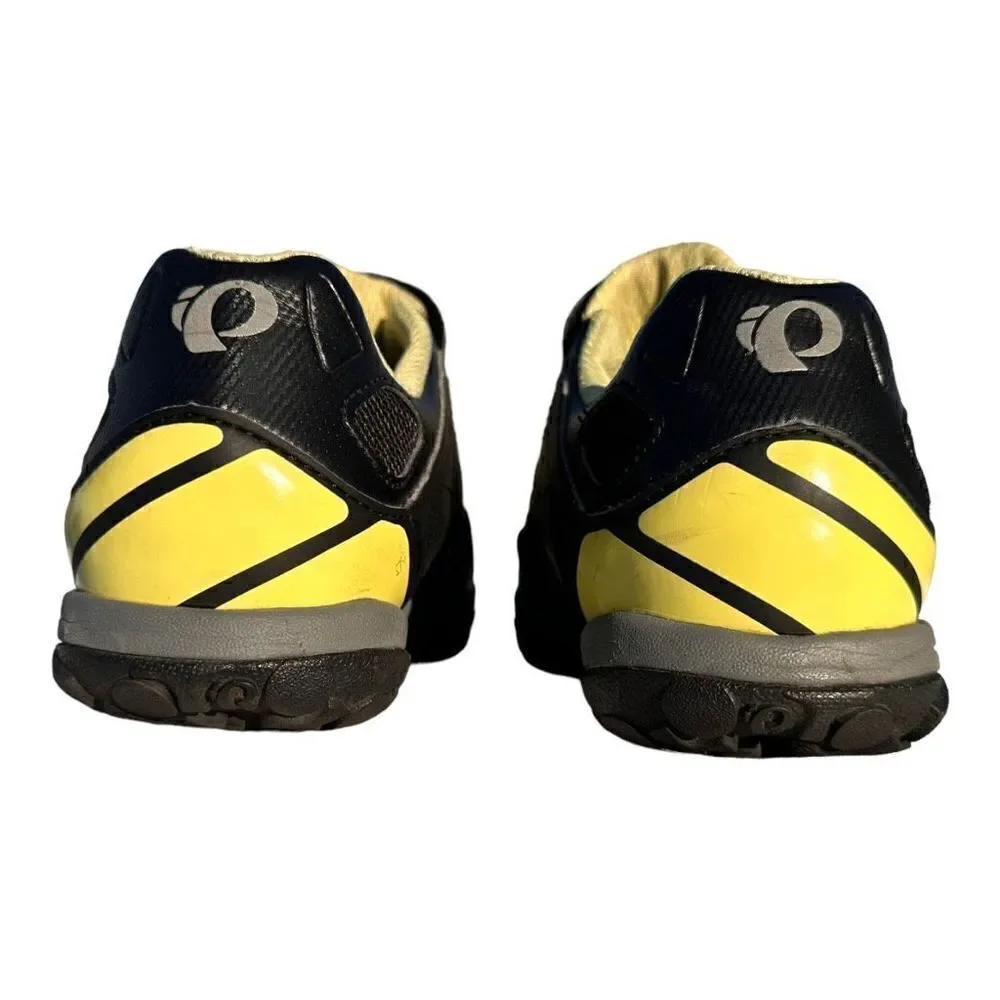 Pearl Izumi x-Alp Enduro IV clip on bicycle shoes women’s size 11.5 black yellow